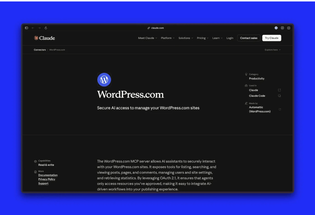 WordPress startet Claude-Integration – und macht das CMS zum KI-Copiloten